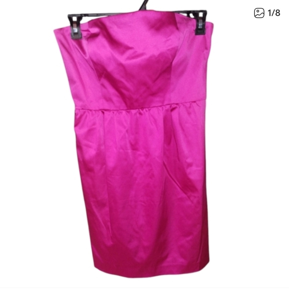 DKNY Pink formal dress, strapless size ten, great condition, short - Picture 9 of 9